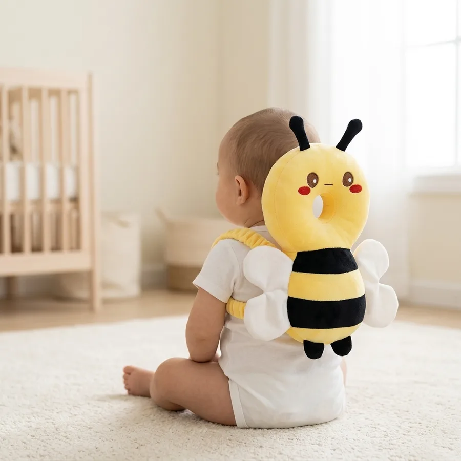 Mochilita Guardaespaldas – Protector Anticaídas para Bebé (4-36 meses) — diseño Abeja — foto 1